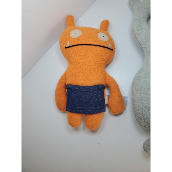 Vintage Ugly Dolls Set 2007 Ugly Ghost & 2002 Wage With Denim Apron - Picture 3 of 9